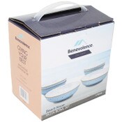 Wholesale - 6pc BLUE STONEWARE PASTA BOWL SET C/P 8, UPC: 810035353473